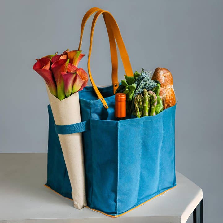 CapaBunga® - Wholesale Grocery/Shopping Bag - Heavy Canvas Tote Bag | Reusable Multi-Pocket Market Tote