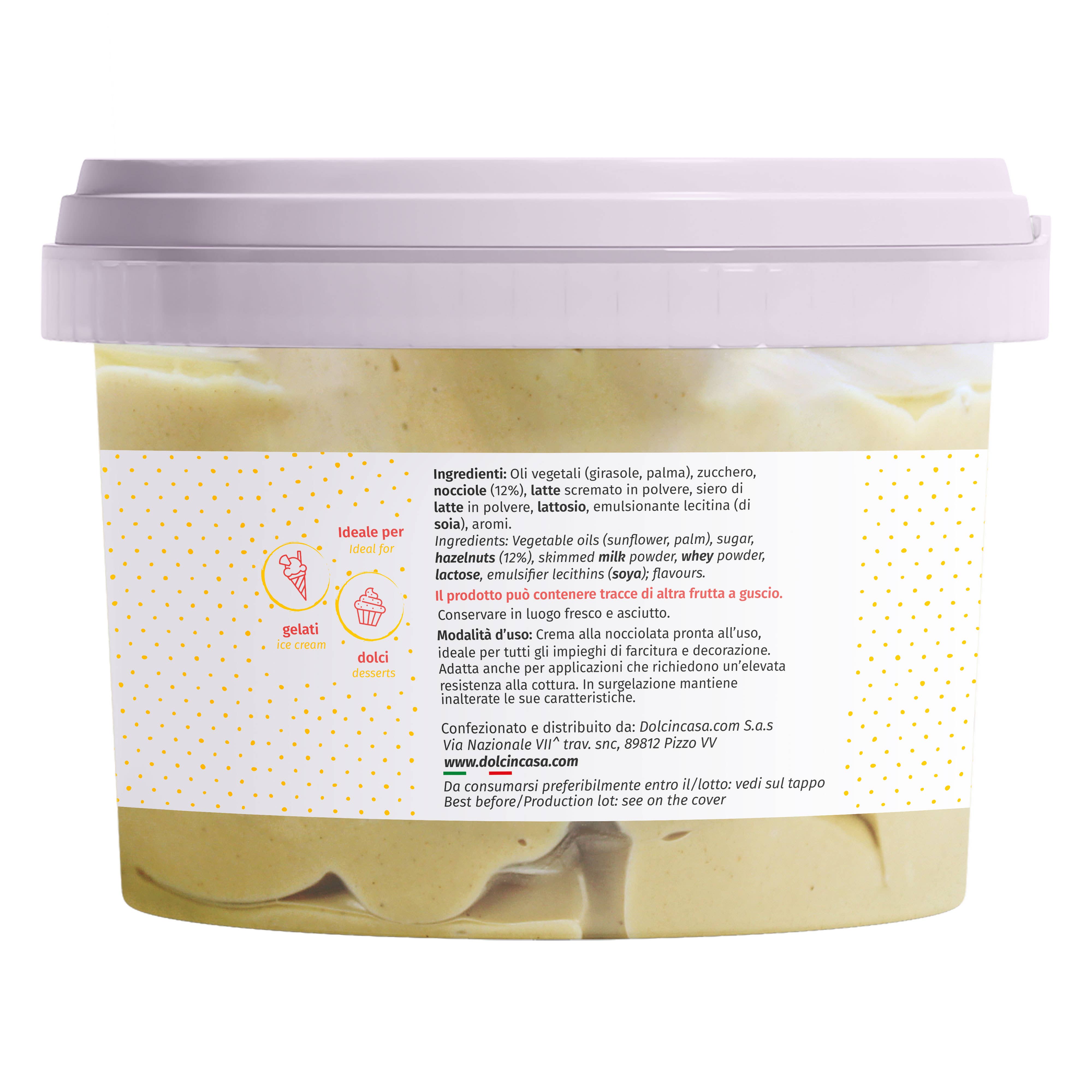 Dolcincasa.com - Vente Beurres de noix - Crème de noisette blanche - 500g3