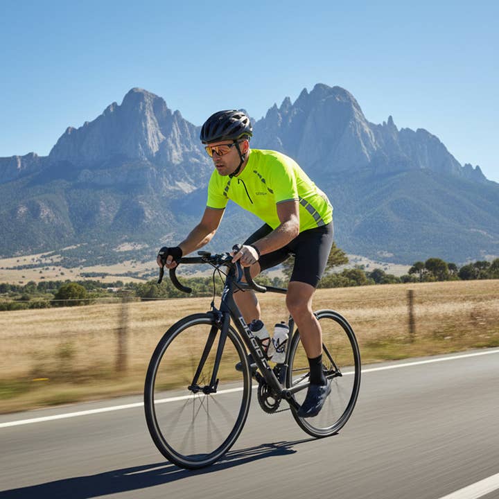 ReflecToes - Wholesale Athletic Top - Men's - Reflective Cycling Jersey | Half Zip Fluorescent Shirt, 3 Pockets, Long or Short Sleeve7