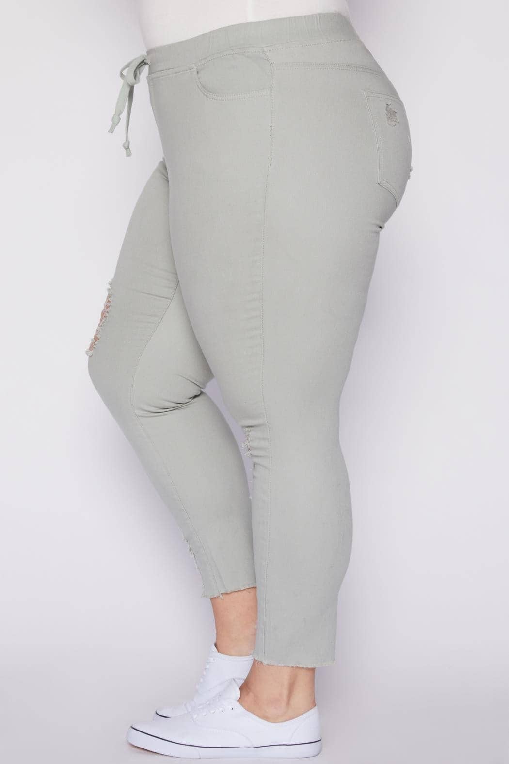 YMI - Wholesale Athletic Sweatpants/Joggers - Women's - Plus Size High Rise Ankle Jogger-XP96112110