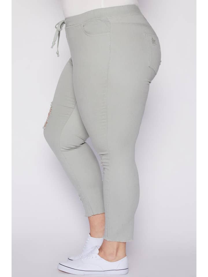YMI - Wholesale Athletic Sweatpants/Joggers - Women's - Plus Size High Rise Ankle Jogger-XP96112110