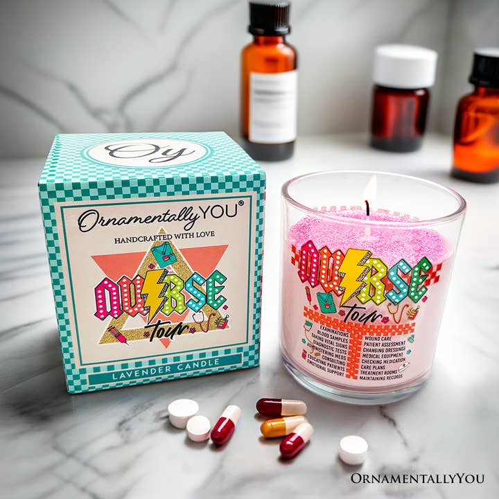 OrnamentallyYou – wholesale Prydnadsljus – Sjuksköterska Rundtur Ljus, Söt SSK Sjukvård Lavendeldoftande Present