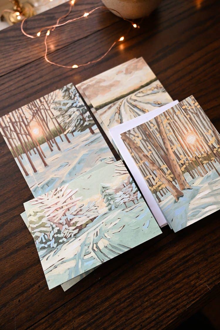 Rebecca Deneau - Wholesale Stationery/Notecard Set - Winter Note Card Set2