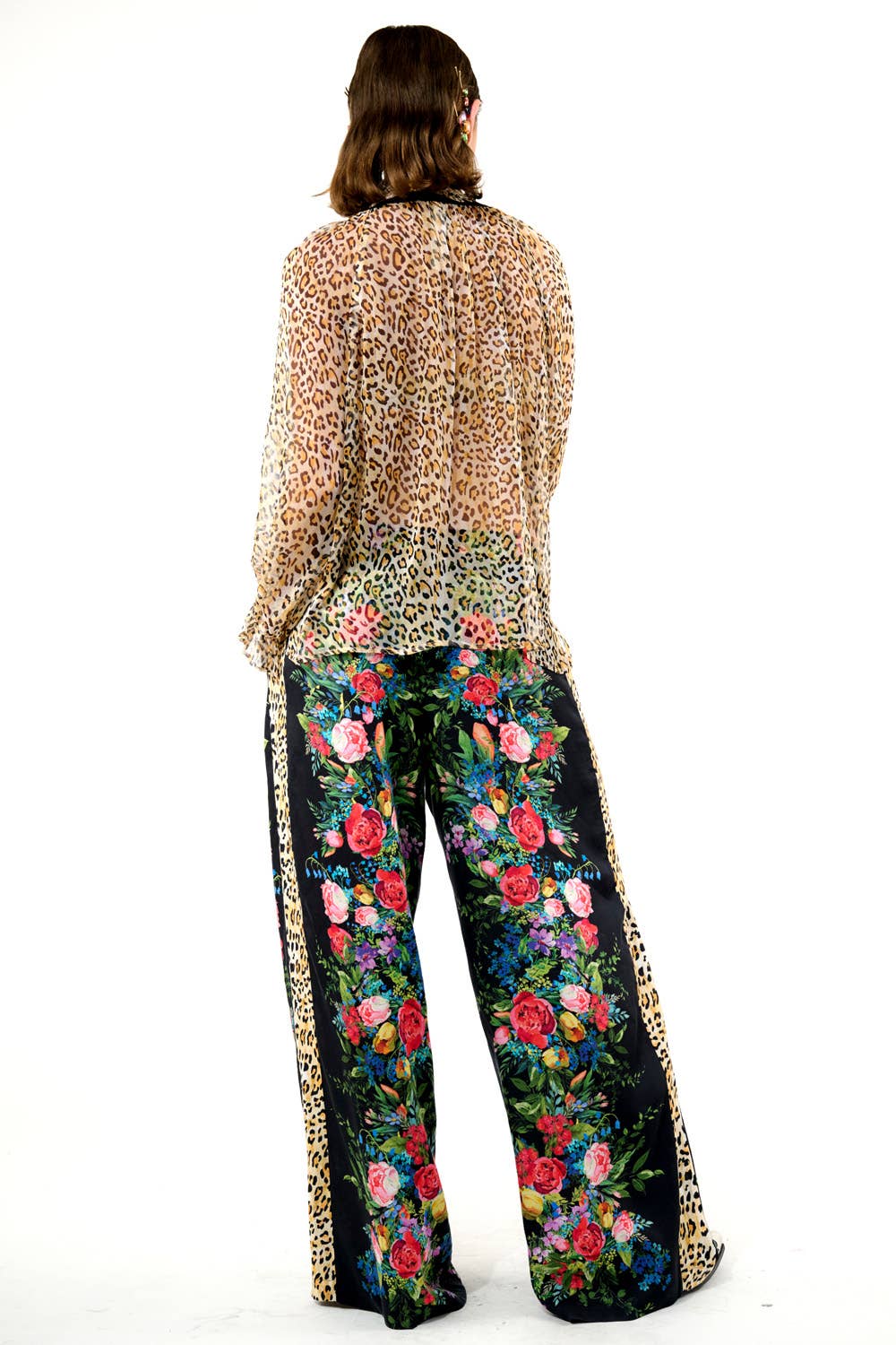 Black Floral Zinnia Pants for wholesale on Faire14