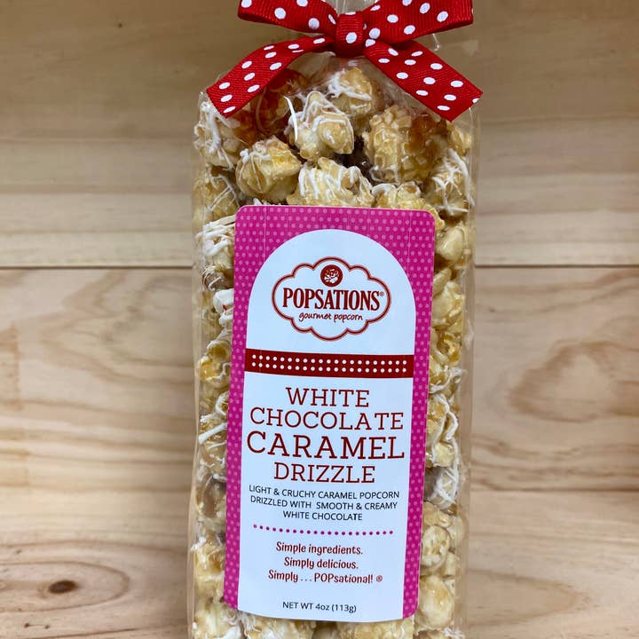 Popsations Popcorn Company - Wholesale Popcorn - Caramel Popcorn 4oz Ribbon Bag8