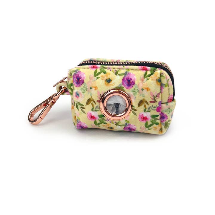 Velvet Dog Poop Bag Holder // Nonna's Garden for wholesale by Holly and Co Australia Pty Ltd