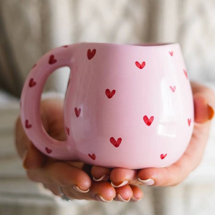 CerAmor Cerâmica – Engroshandel Kaffekrus – Cupid-kop med hjerter0