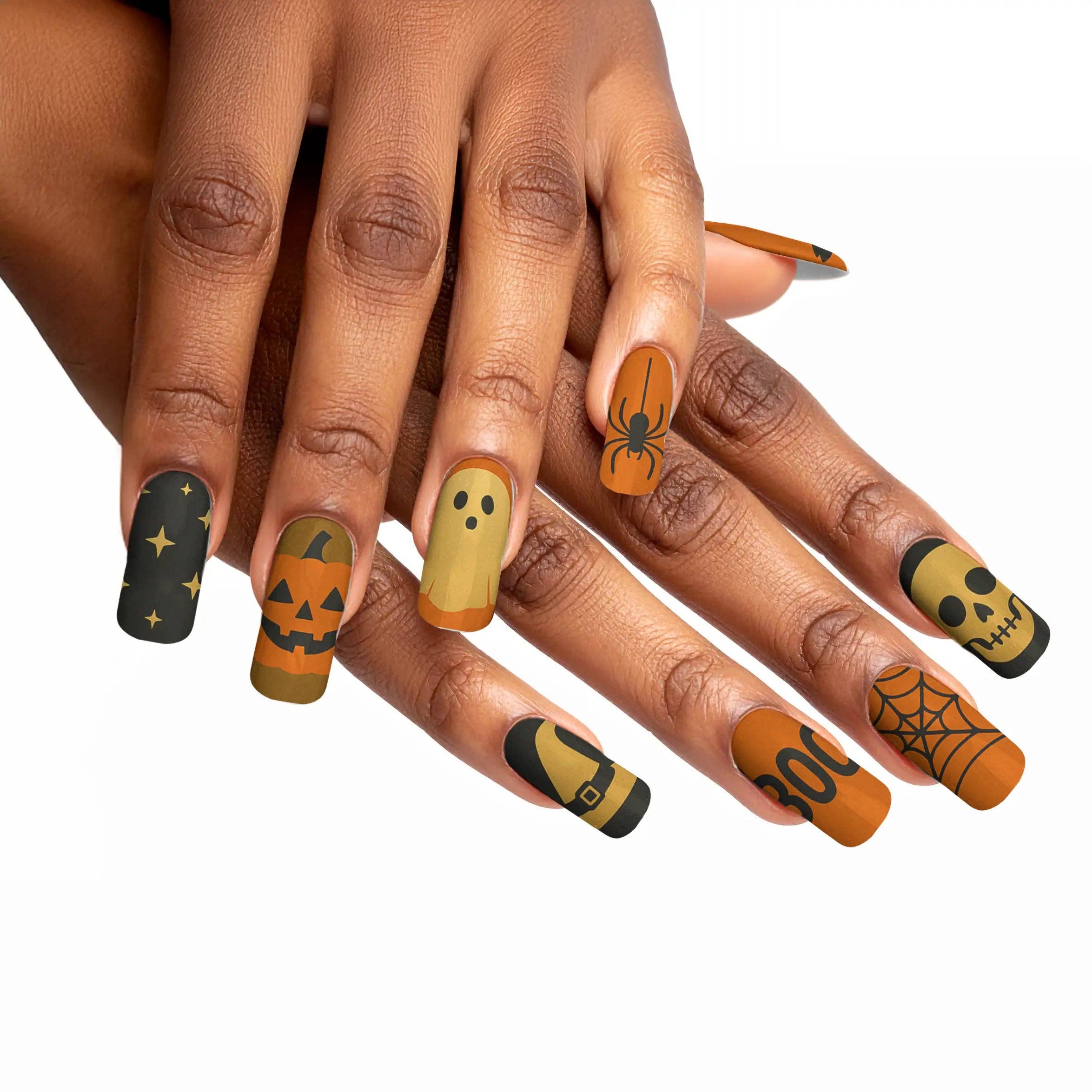 FYNE BODY - Wholesale Press-on/fake nails - Ghoul's Gold Glamour Halloween Press-On Nails75