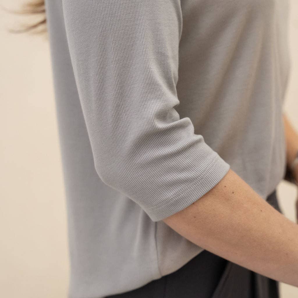 Encircled - Wholesale Knit Top - Women's - The Going Places Bracelet Sleeve Mock Neck2