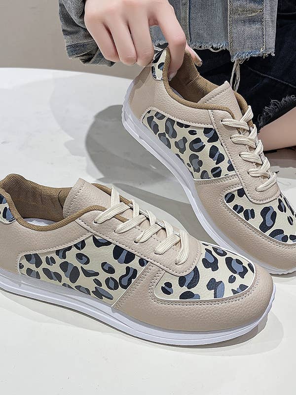 Leopard Casual Fashion Women's Sneakers for wholesale by Comely Fashion
