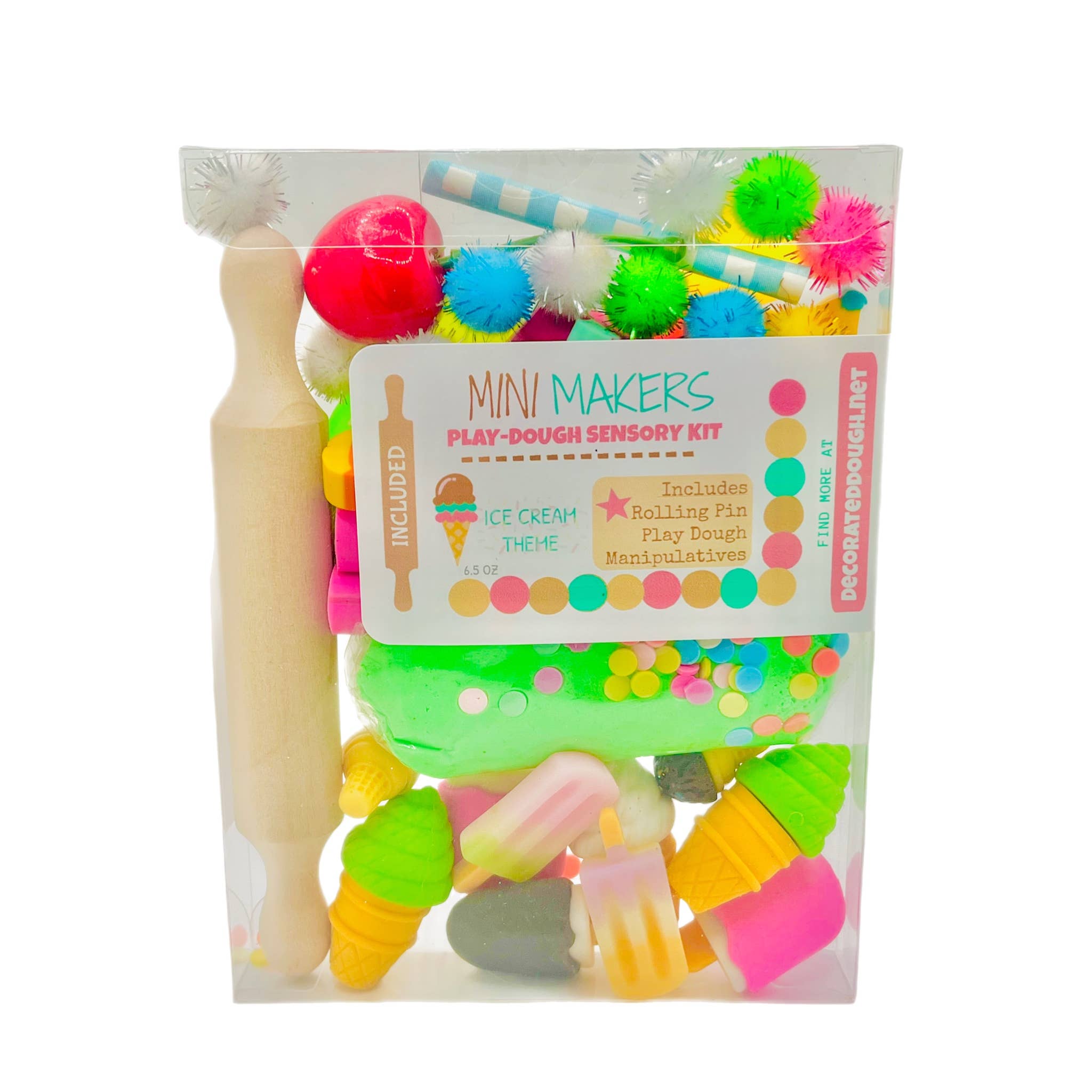 Decorated Dough – Großhandel Knete/Schleim – Kinder – Ice Cream Play Dough Sensorik-Set0