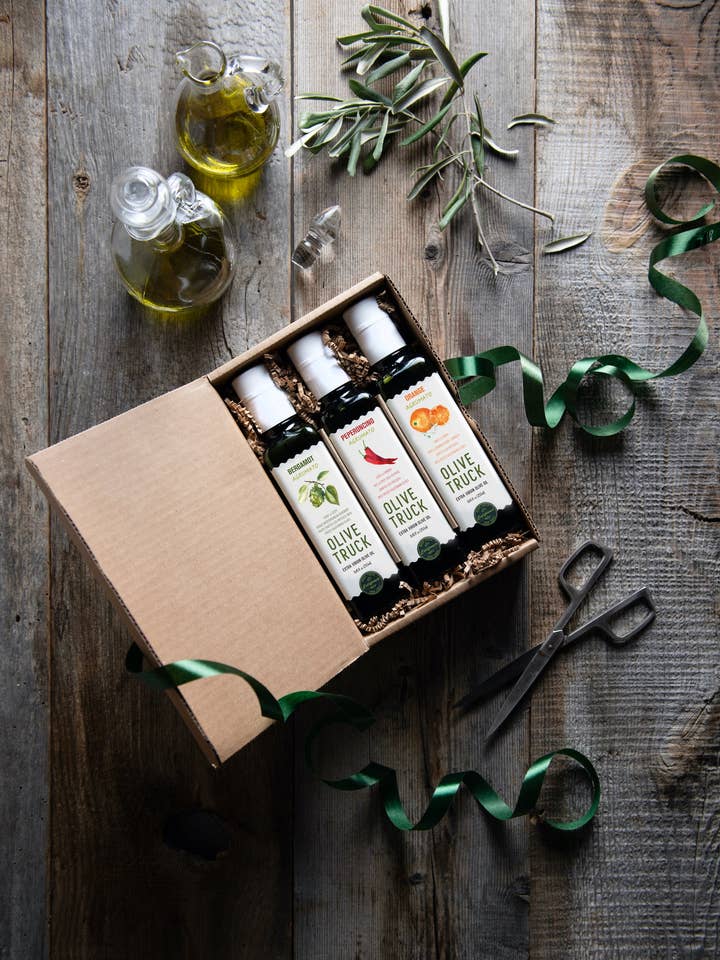 Flavored EVOO Gift Set / 3 x 250 ML for wholesale by Olive Truck