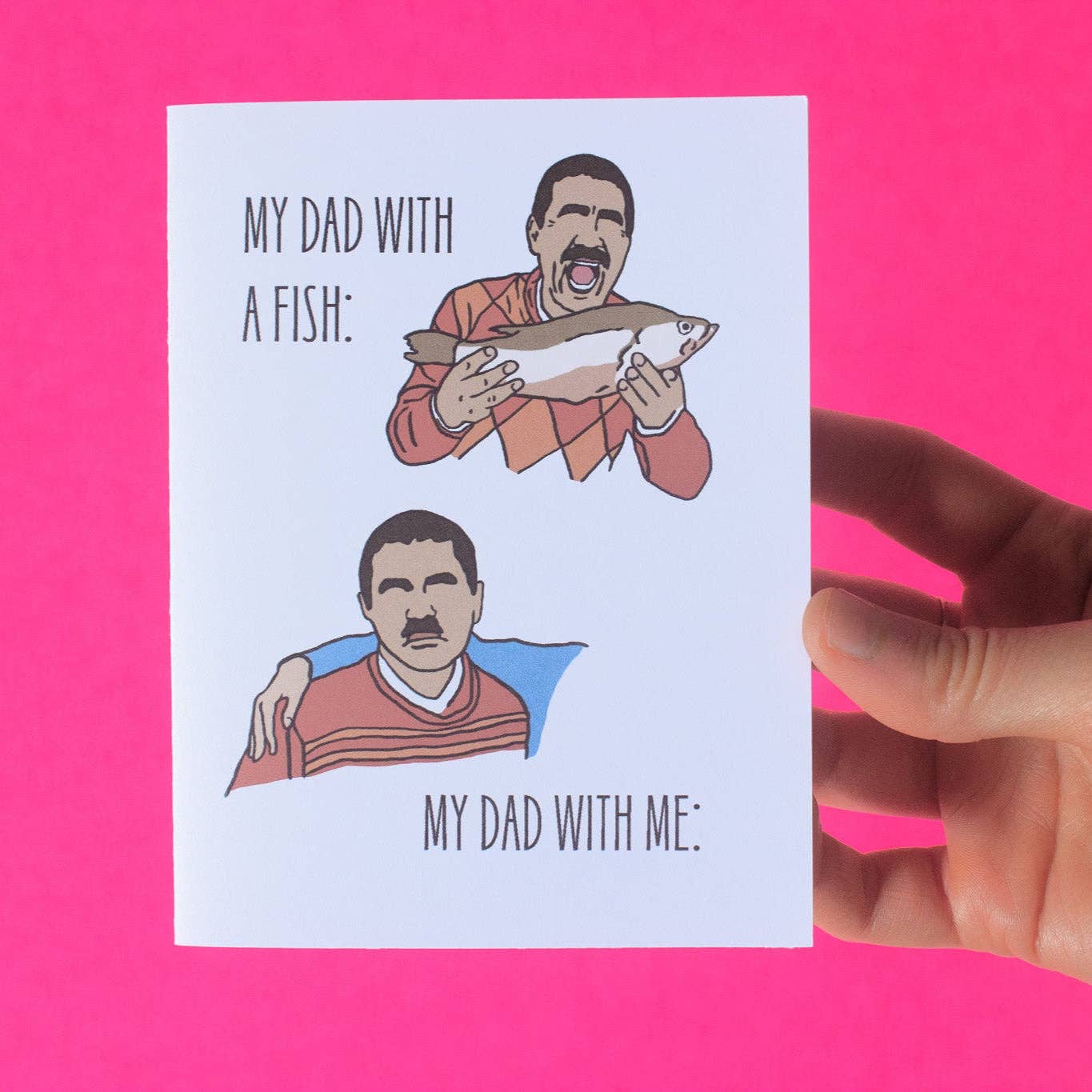 Doctor Scribble - Wholesale Father's Day Card - Funny Dad Birthday Card | Dad With a Fish Greeting Card7