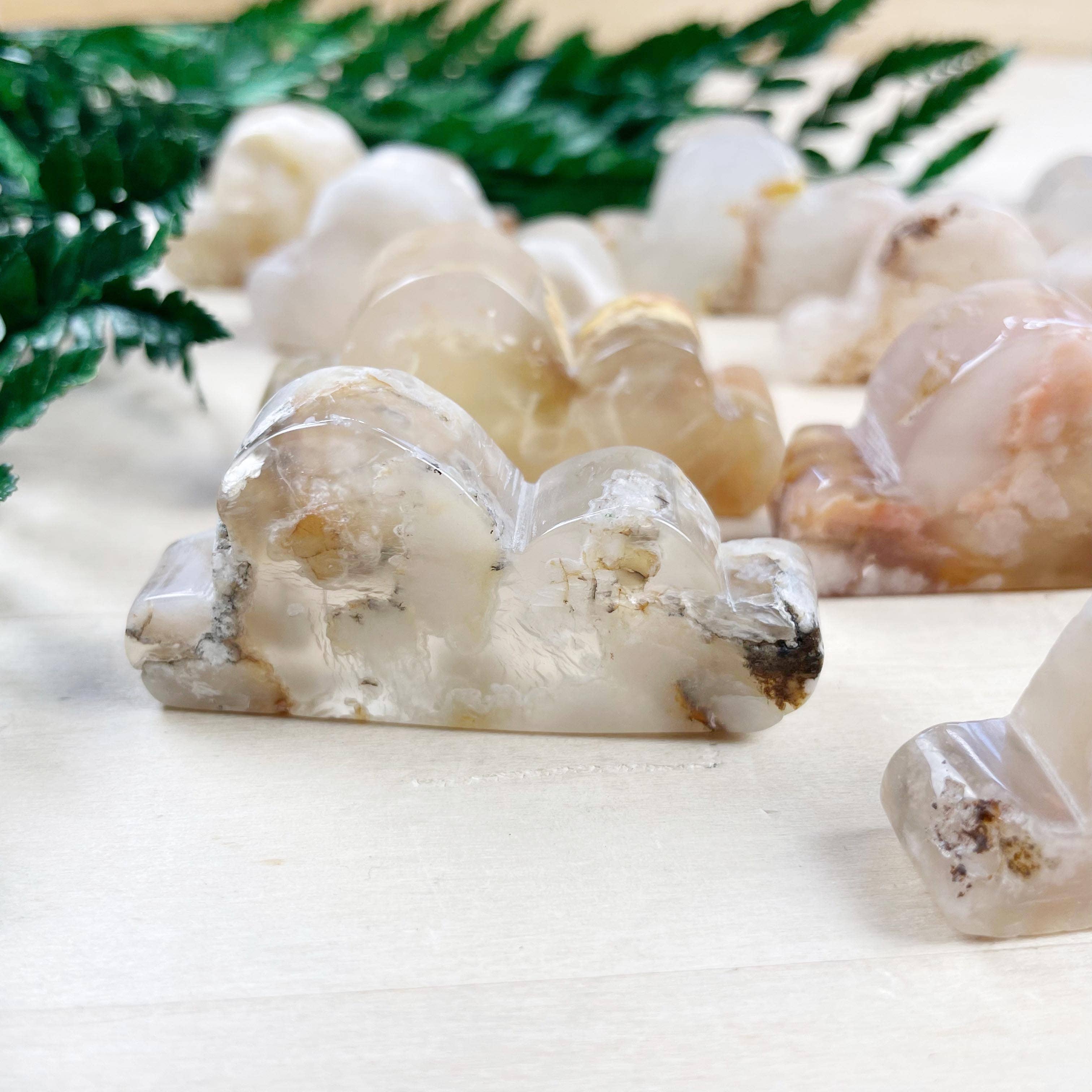 Ewelina Pas Jewelry - Wholesale Spiritual Stone/Crystal - Flower Agate Cloud Carving6