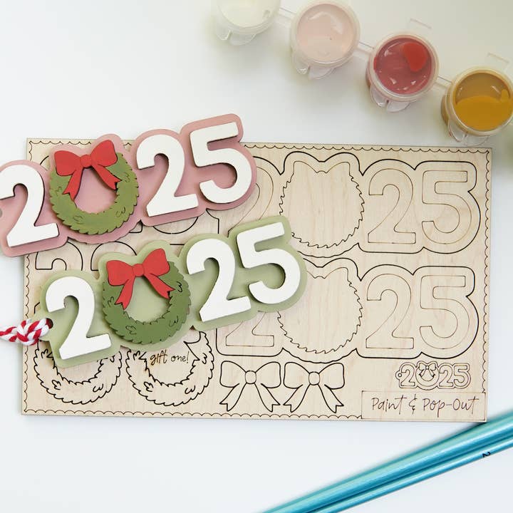 Retro Ranch Creations Wholesale - Wholesale DIY Craft Kit - 2025 Ornament DIY Paint Kit | Christmas | Activity0