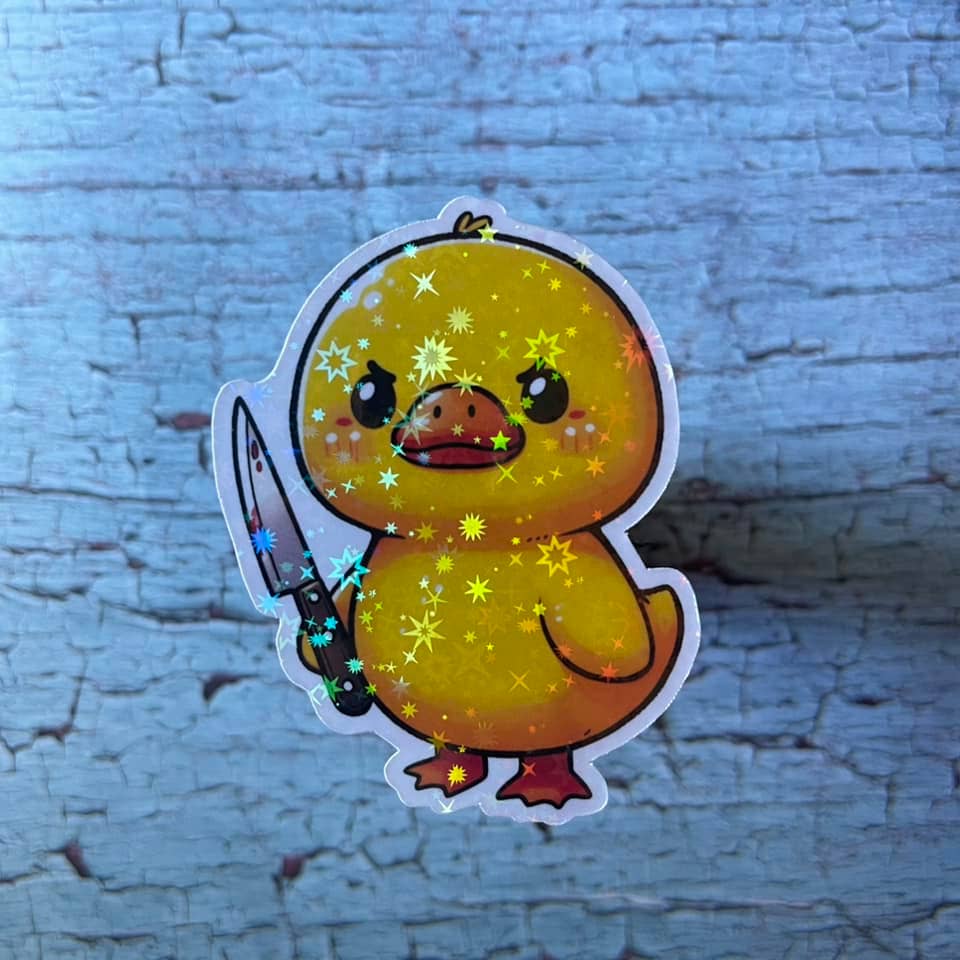 Prairie Chicken Sticker Shop & Gifts – wholesale Klistermärke – Killer Duck Die Cut Vinylklistermärke1