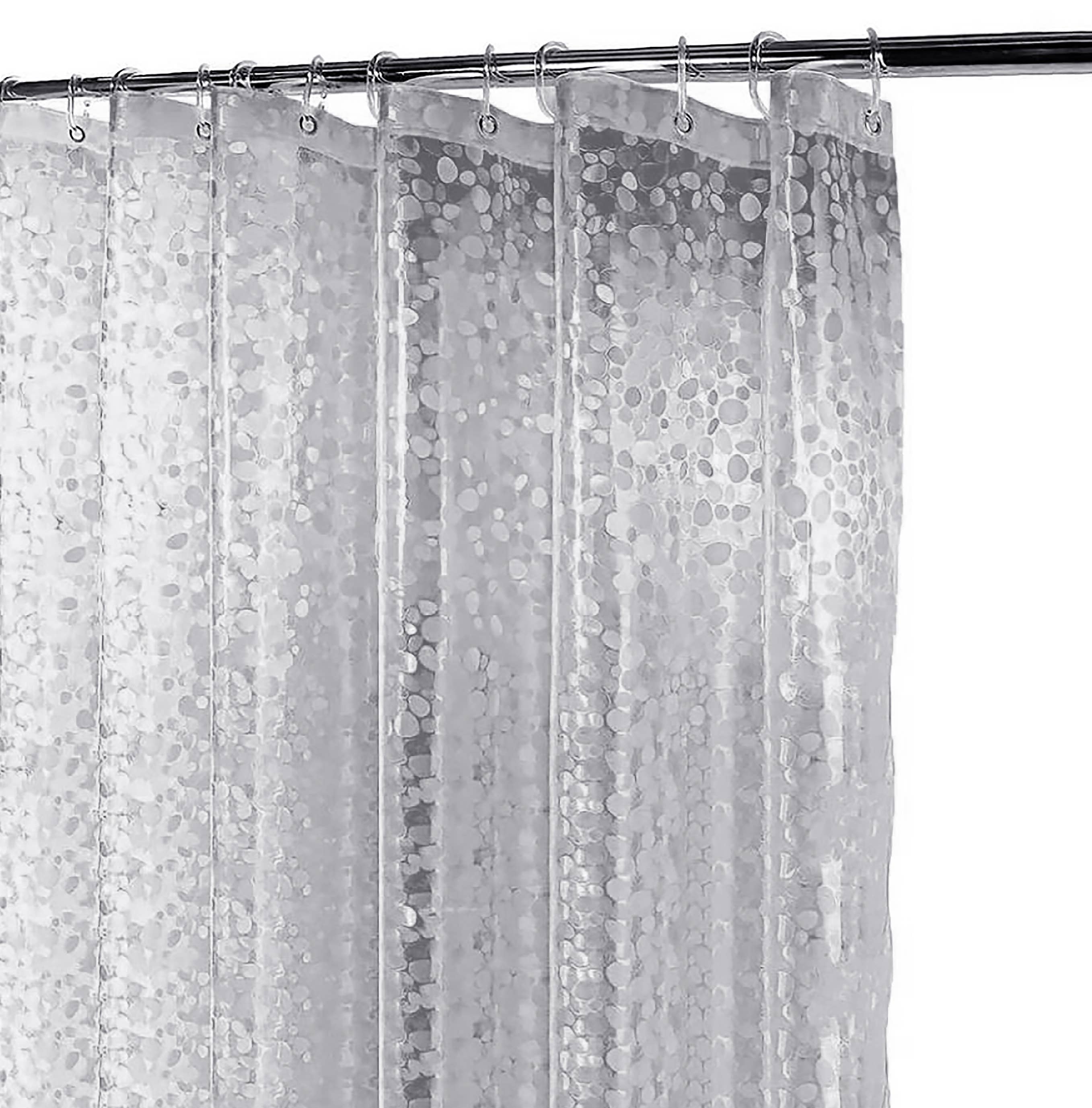 home mart goods - Vente Rideaux de douche - Doublure de rideau de douche en pierre transparente grise en PEVA1