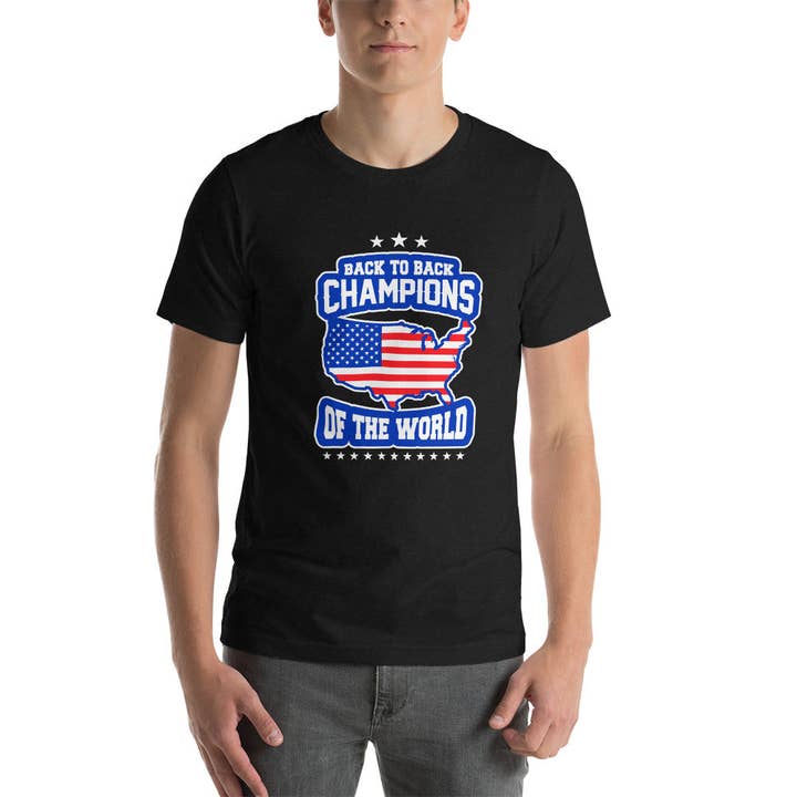 Champions of the world Unisex-T-Shirt für den Großhandel von Souverista