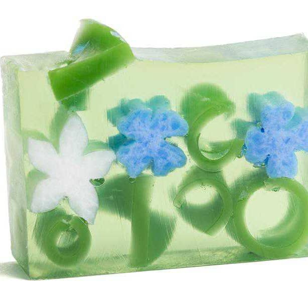 5.5 oz Forget Me Not Floral Botanicals Soap voor wholesale door Soap By The Slice