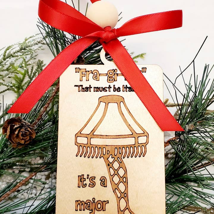 "Fra-gi-ley" "That must be italian." It's a major award! Orn for wholesale by Cul de Sac Critters