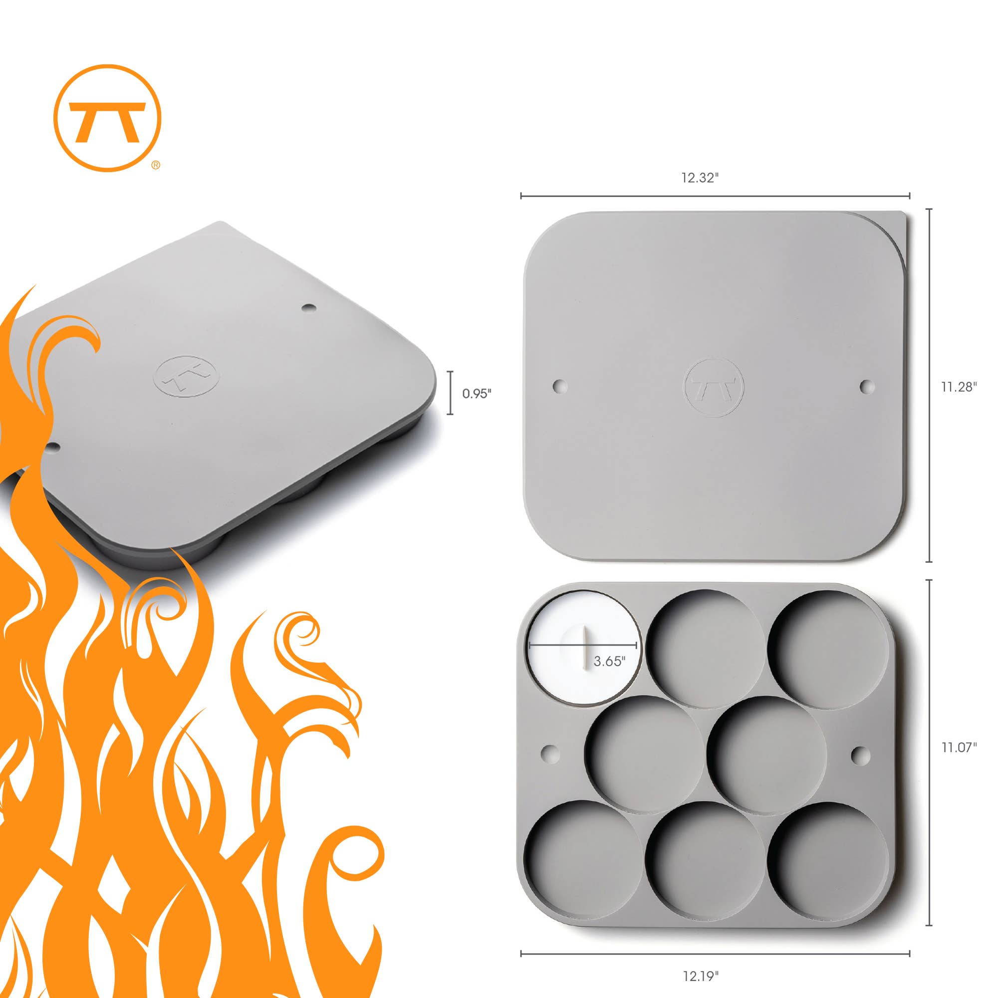 Fox Run Brands - Wholesale Kitchen Tool/Gadget - Outset Silicone Burger Press, 8 Burger Capacity,12.3”x 11.3"6