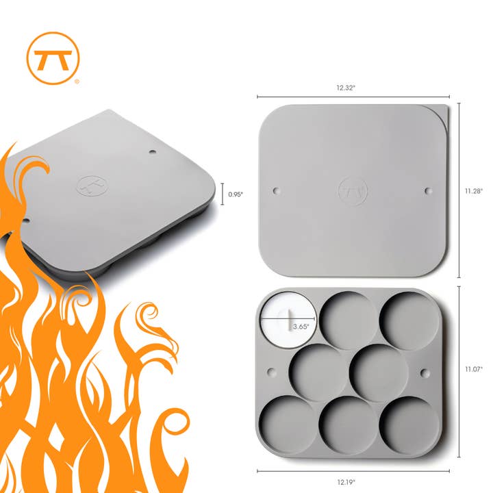 Fox Run Brands - Wholesale Kitchen tool/gadget - Outset Silicone Burger Press, 8 Burger Capacity,12.3”x 11.3"6