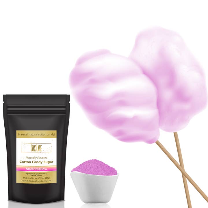 Lux Life - Wholesale Cotton Candy - Lux Life Natural Cotton Candy Sugar