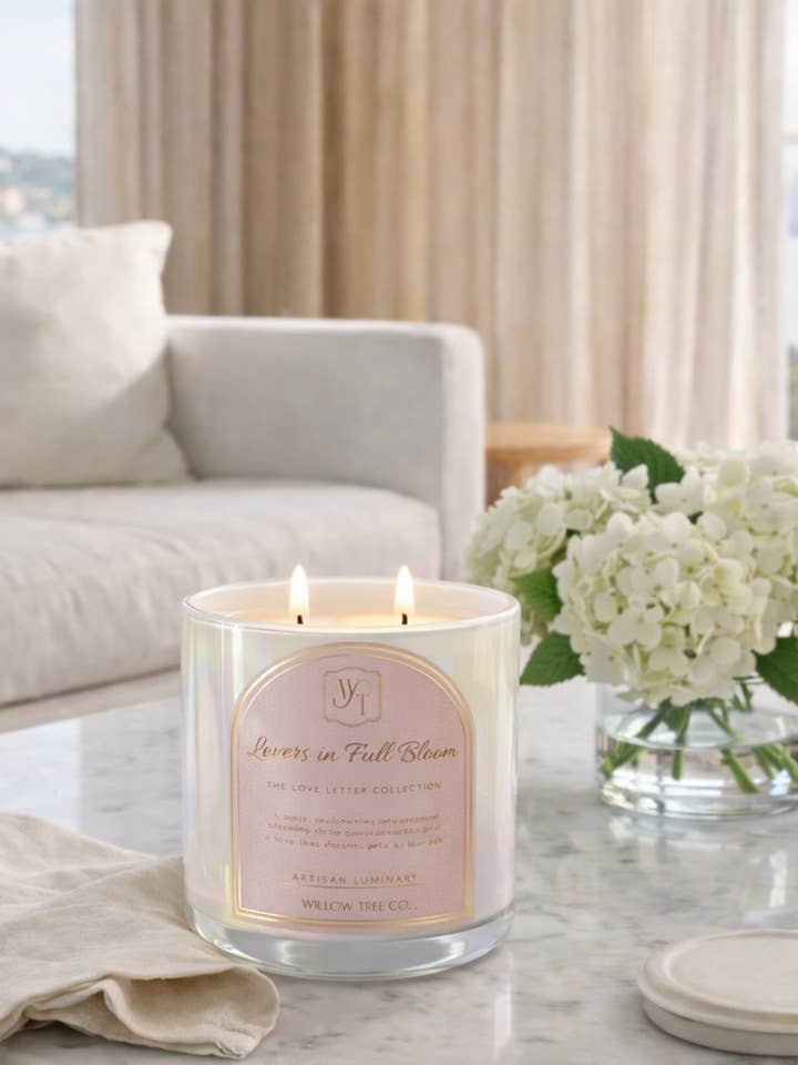 Lovers in Full Bloom Luminary for wholesale by The Willow Tree Co