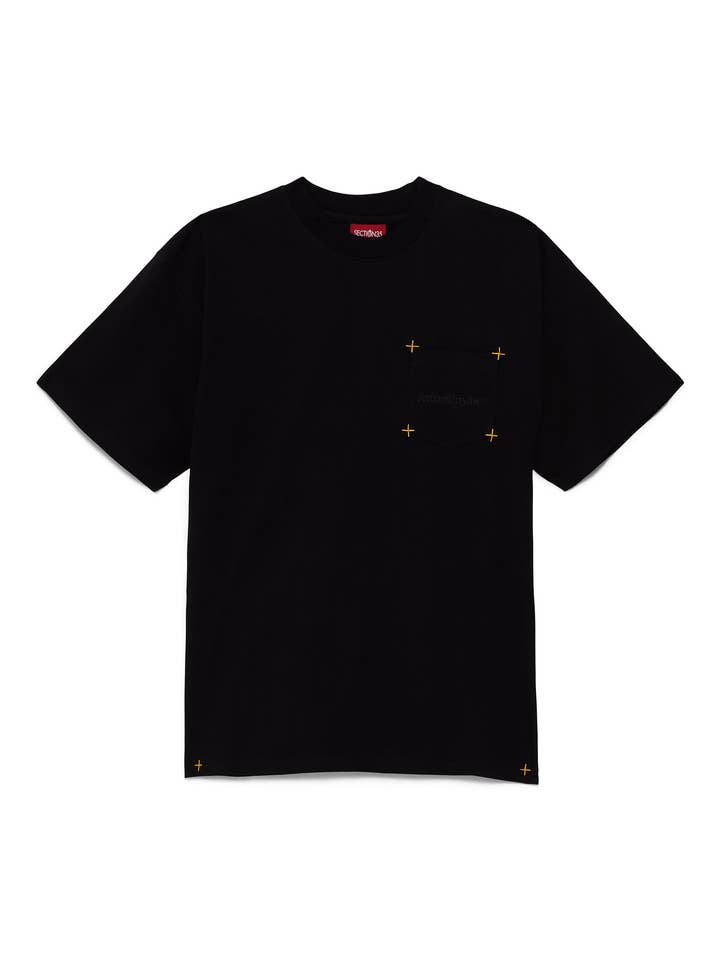 Directions Pocket Tee - Black for wholesale by SECTION 35