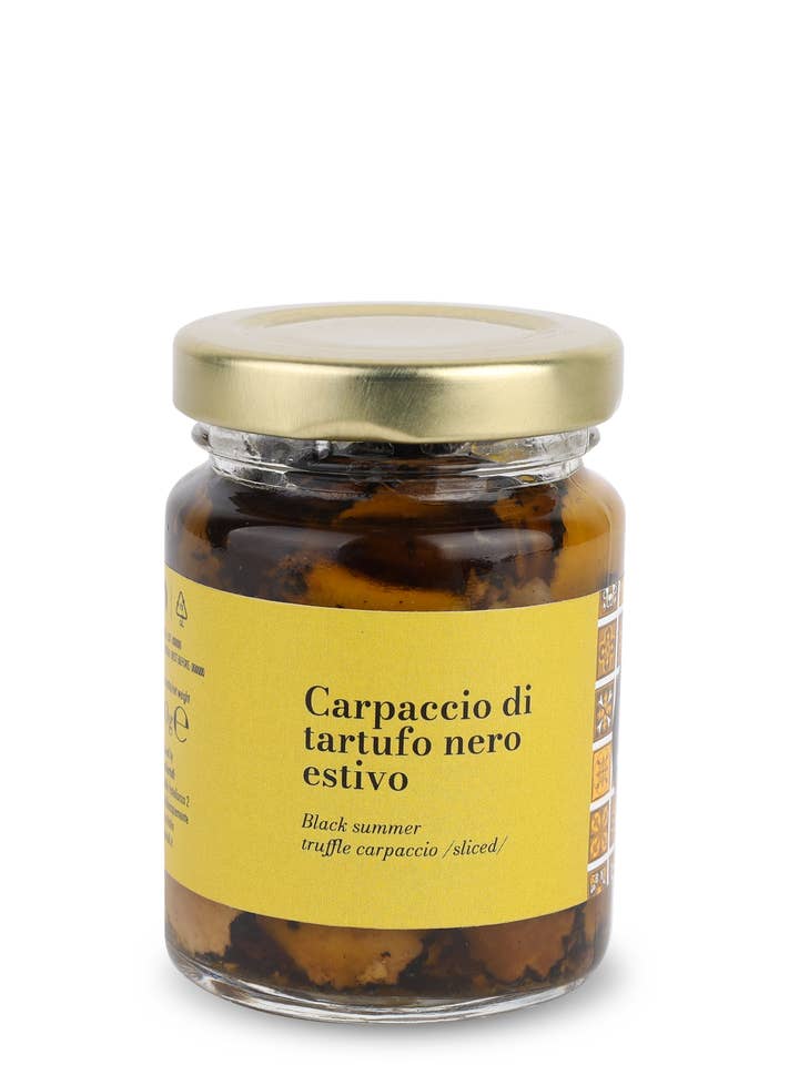 SOMMAR SVART TRYFFEL CARPACCIO - skivad tryffel för wholesale av DELIKATESSE S.R.L.