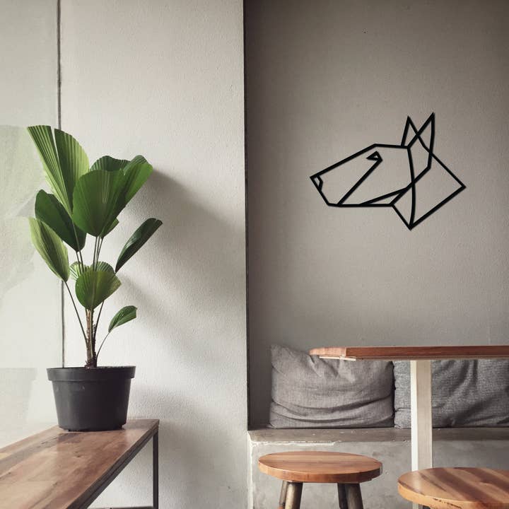 Bull Terrier for wholesale by Boarding Wall