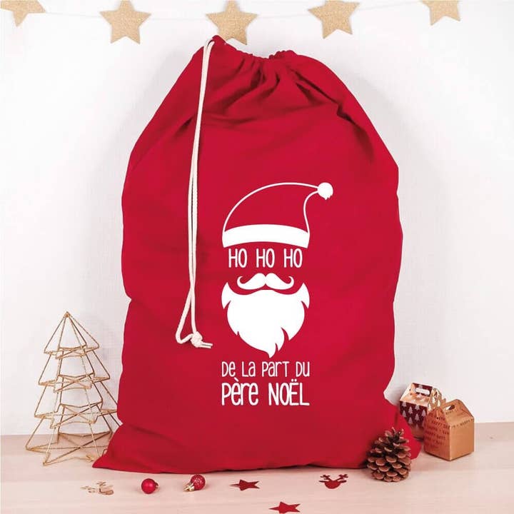Ourson Câlin - Wholesale Christmas Decoration - Christmas hood (49 x 75 cm) red Santa Claus face