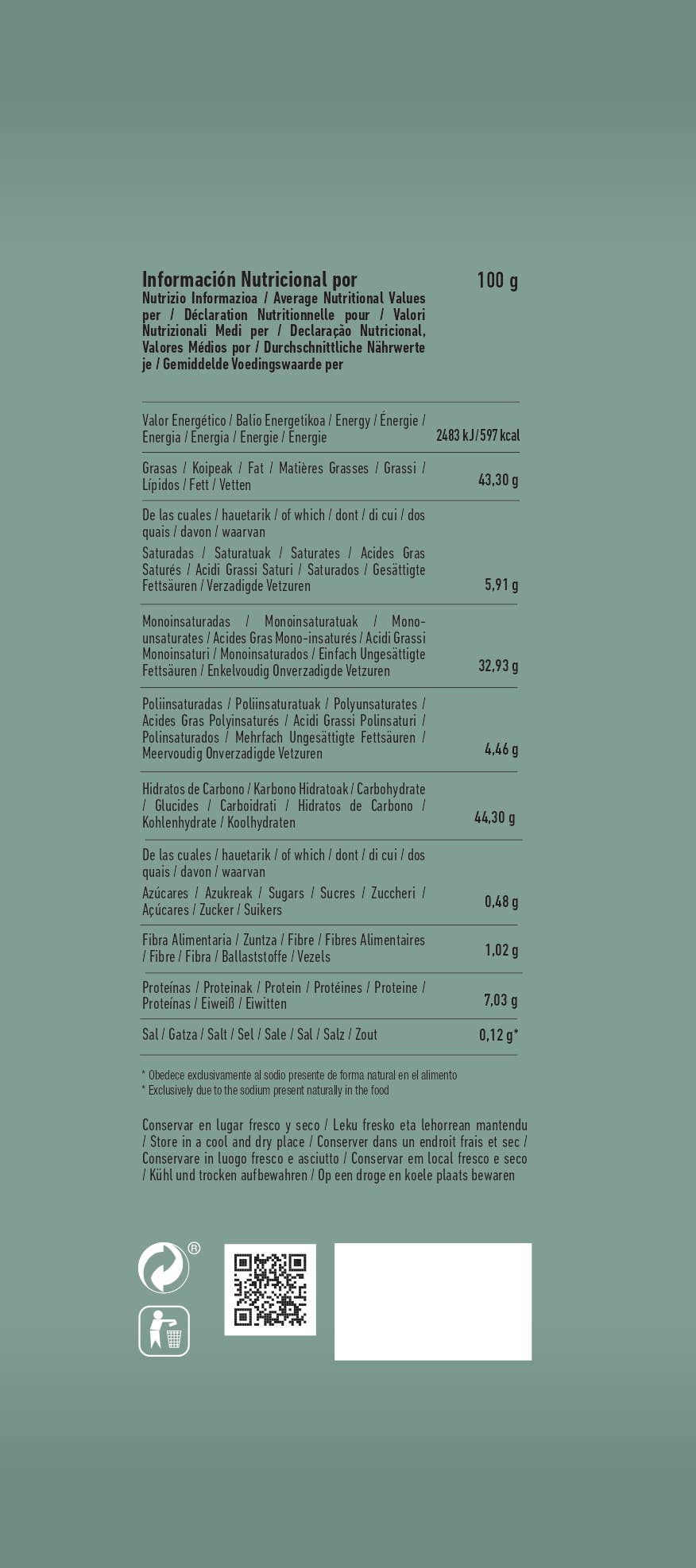 Chips Sarriegui – wholesale Crisps – CHIPS WITHOUT ADDED SALT 150 G IN VIRGIN OLIVE OIL6