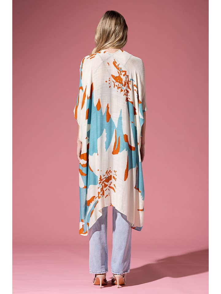 Urbanista - Vente Kimono – femme - Kimono long à imprimé floral ample30