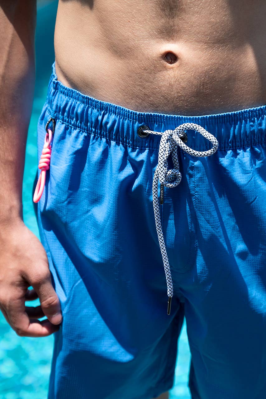 Islandhaze - Wholesale Swim Shorts - Men's - 6'' Inch Men's Solid new texture shorts-Oman22