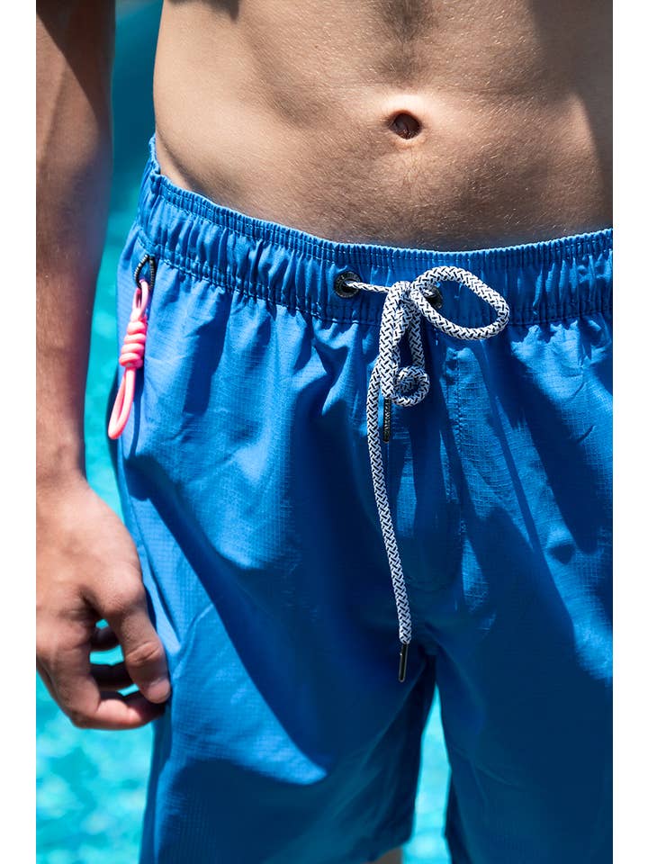 Islandhaze - Wholesale Swim Shorts - Men's - 6'' Inch Men's Solid new texture shorts-Oman22