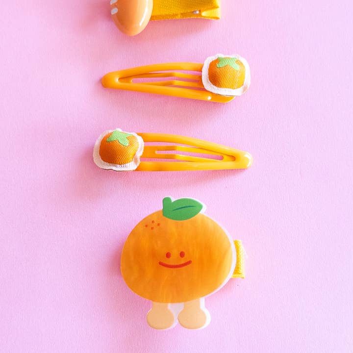 Eggy Cakes – Clips para cabelo - Criança por atacado – Conjunto Clementine com Laço Fofo4