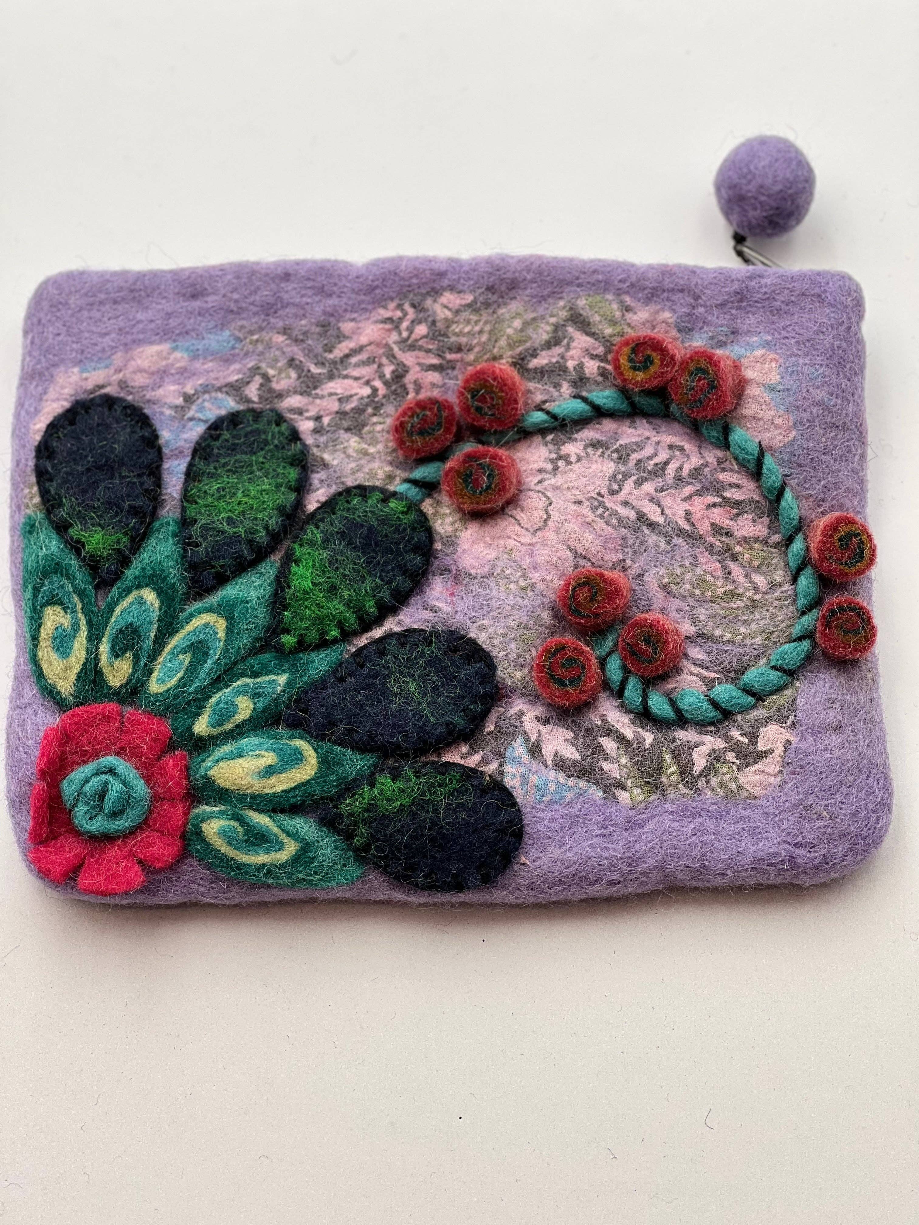 NURBU INC. – wholesale Coin purse – Women’s – Felted big purse with wool (CPB10) Set of 72