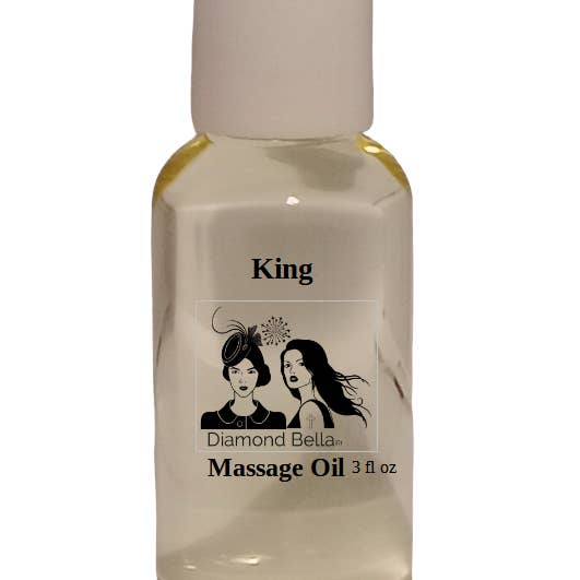 Olio da massaggio King 3 fl oz per la vendita all'ingrosso da parte di Diamond Bella