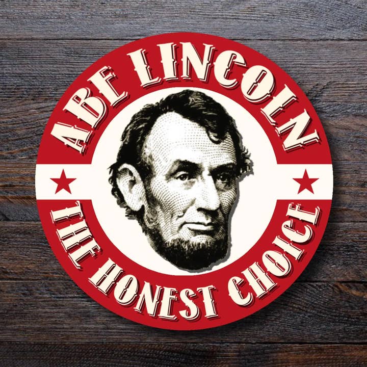 Abraham Lincoln 2024 Political Campaign Sticker | Honest Abe and other Purchase Wholesale abraham lincoln. Free Returns & Net 60 Terms on Faire trending on Faire.