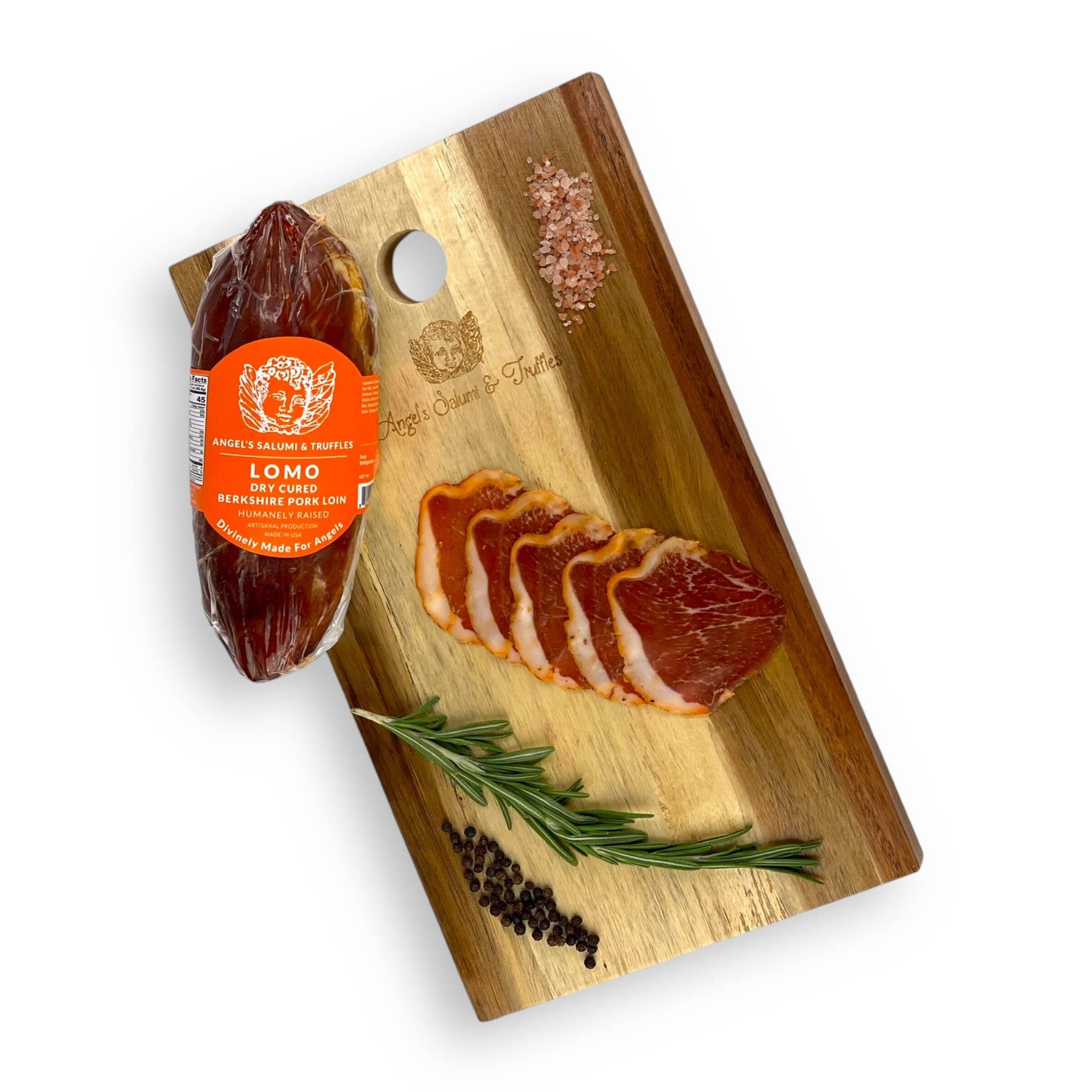 Angel's Salumi & Truffles - Wholesale Pork - Lomo - Dry-Cured Berkshire Pork Loin (1.5lb/ea)1