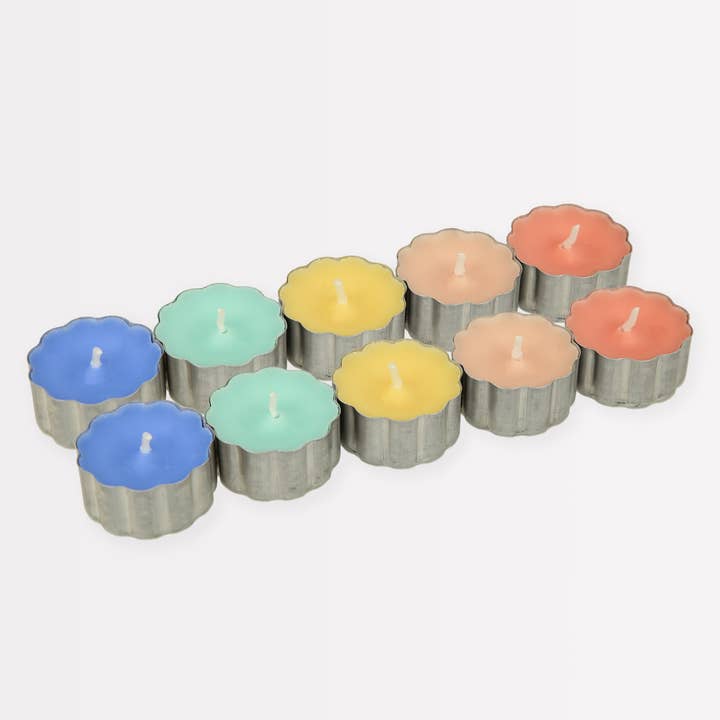 Rainbow Tealight Candles for wholesale by Meri Meri