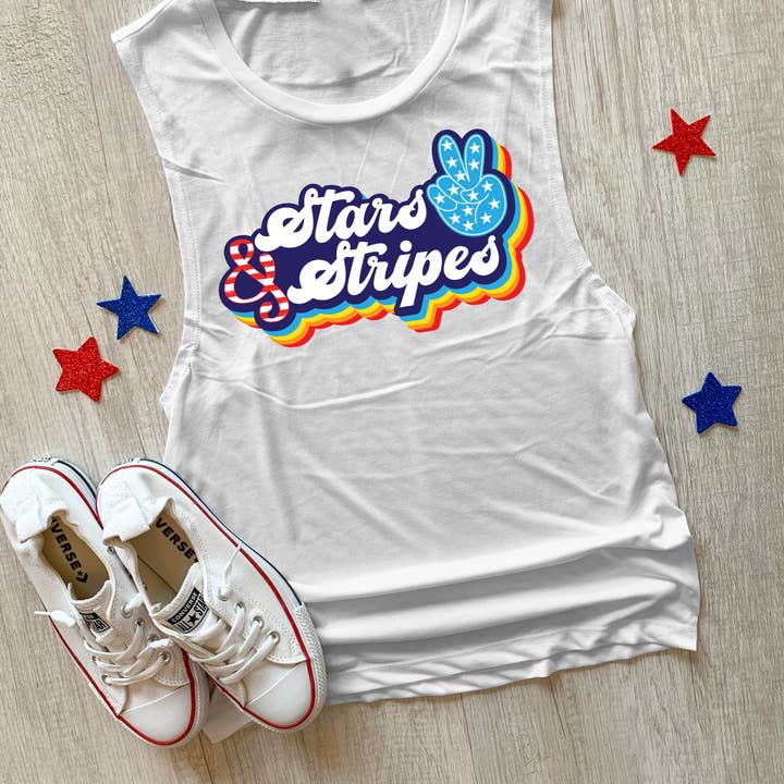 Étoiles et rayures rétro pour la vente par Great Tees