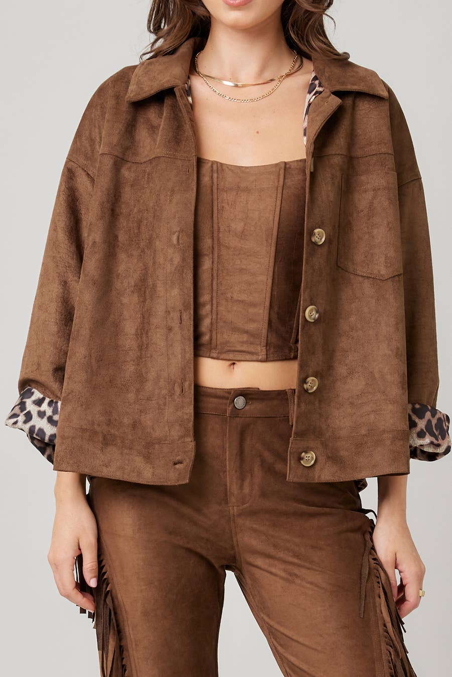 MOKA Veste en daim surdimensionnée en vente sur Faire2