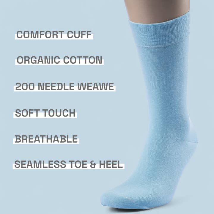 ONESCK - Wholesale Socks - Unisex - Plain Single Socks | Baby Blue Sock | Pastel Gift Idea5