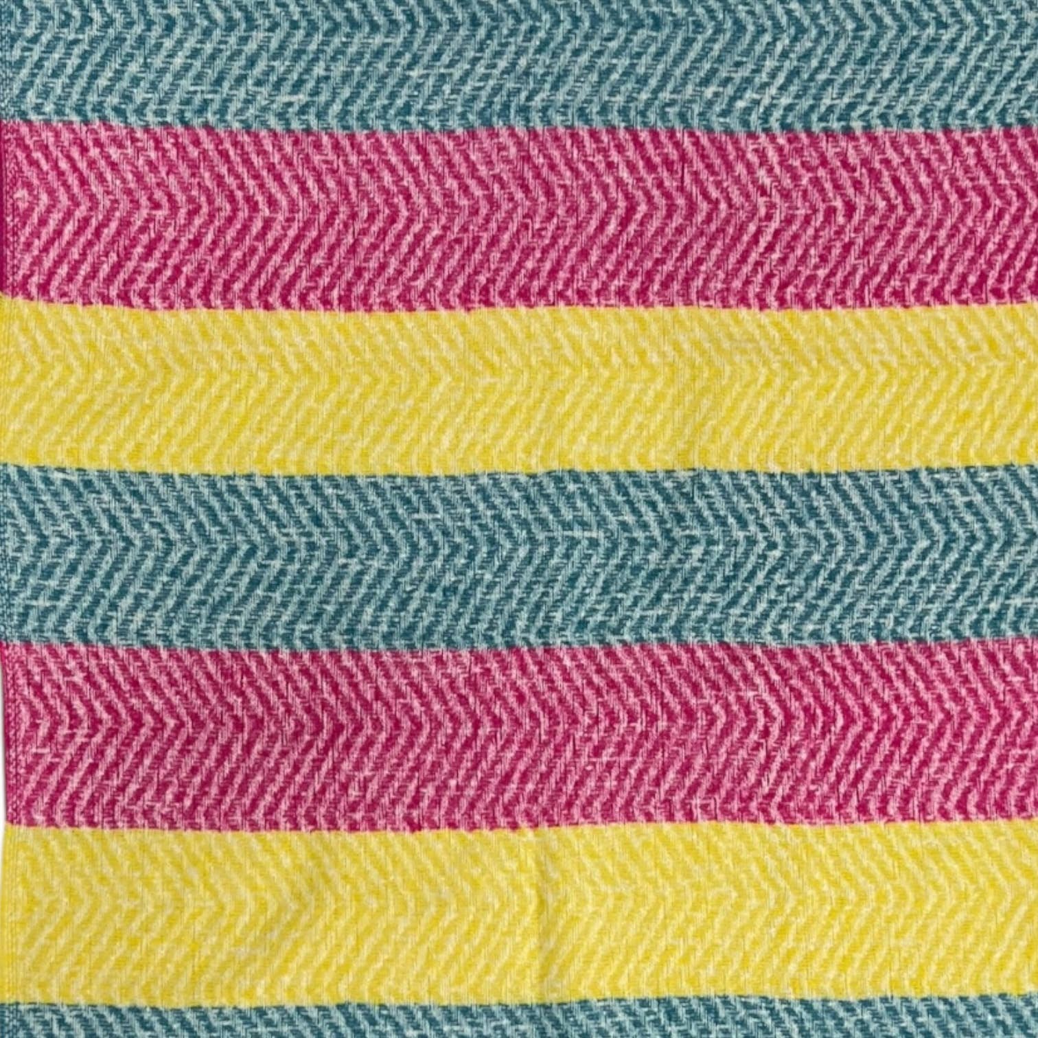 London Scarves – Großhandel Schal – Damen – Farbenfroher gestreifter Zickzack-Winterschal1