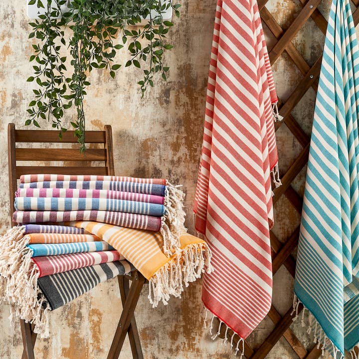Kikoya - Wholesale Beach Towel - Andalusya Turkish Towels Summer Bath Beach Pool Terrybacking
