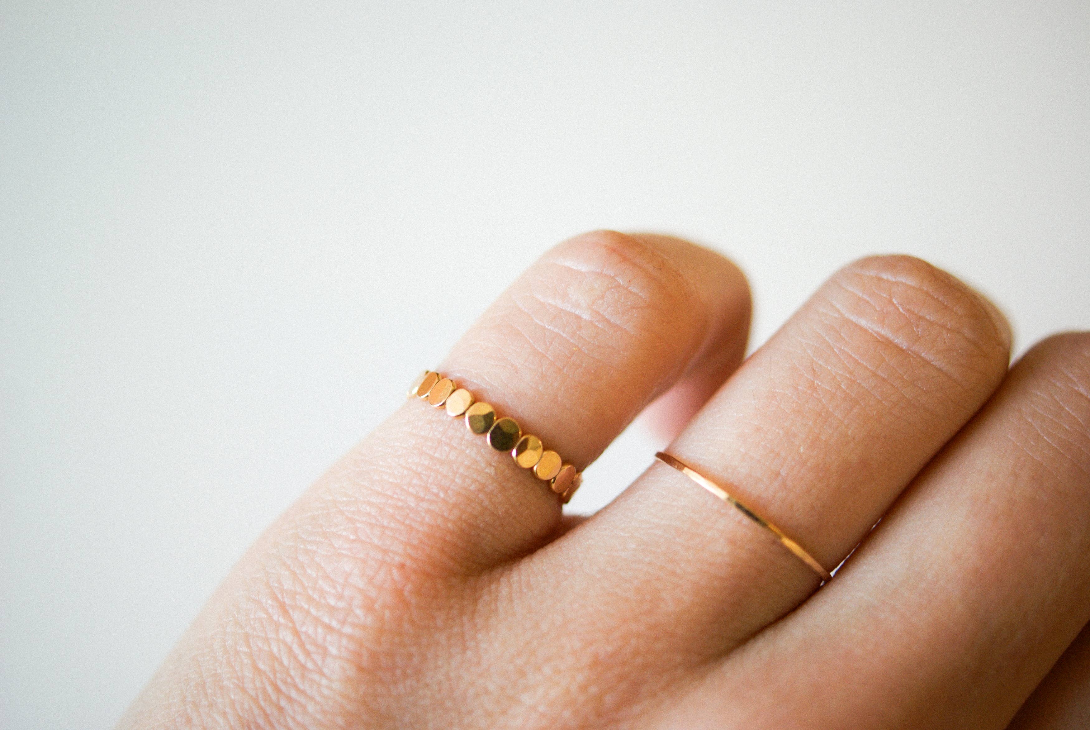 Hannah Naomi - Vendita all'ingrosso Anello midi/a fascia - Anello con Perline, Riempimento in Oro 14K13