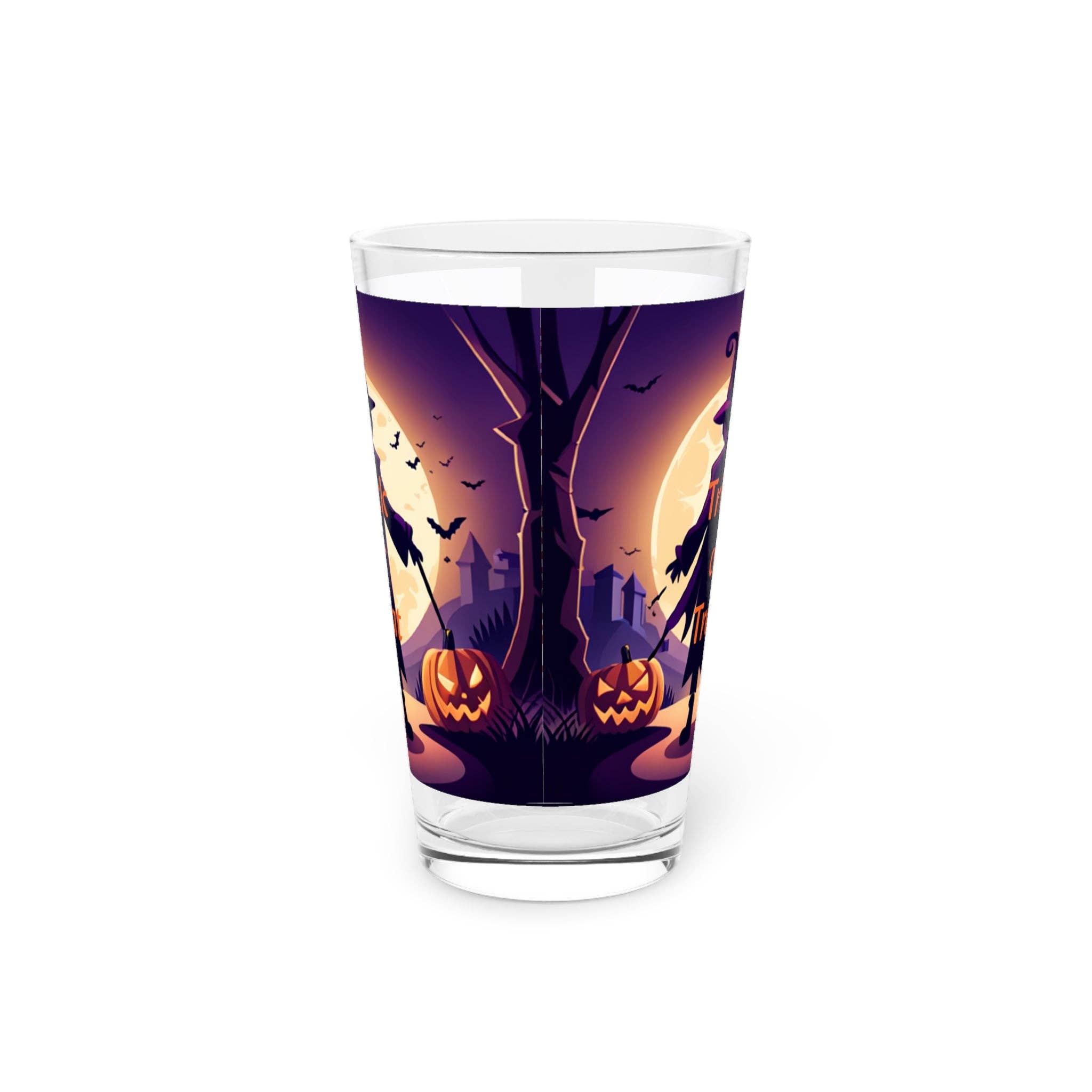 See Joy Creative – wholesale Drinking glass/cup – Halloween Witch Trick or Treat Pint Glass, 16oz4