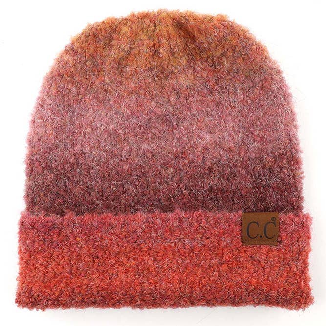 Hana - Wholesale Beanie - Dames - C.C Multi Color Ombre Mohair Manchet Beanie19